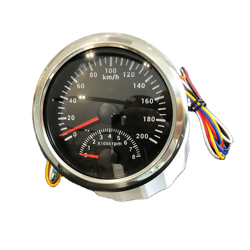 H43ab5f016a774ad9835817705d21d36b7.webp 7 Backlight Universal GPS Speedometer 0-200KMwith Tachometer 2 in 1 85MM GPS Speed Odometers Speed Gauges Indicators - Image 1