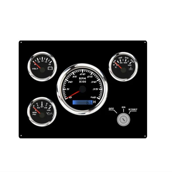 12V 24V Marine Engine Outboard Boat Gauge Instrument Panel