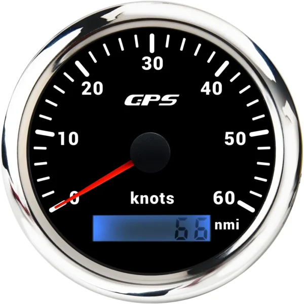 85mm 60Knots Marine Car Pointer Needles LCD GPS Pulsar 135 Speedometer with Digital Odometer