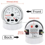 85mm GPS Speedometer 3 in 1 Diesel Generator Float Type Fuel Tanks Level Gauge - Image 6