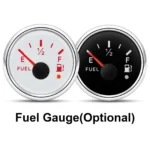 52MM Fuel Level Gauge 0-190ohms Indicator Tank Meter Red Colors for Car Truck Boat - Image 2