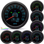 85MM Black GPS Speedometer 120MPH Gauge with Turning Light for Motorcycles Boat - Image 3