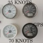 85mm Yacht Marine Nautical Meter Universal GPS Speedometer 35knots - Image 5