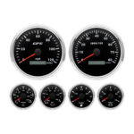 6 Gauge Set 110mm GPS Speedometer 120MPH Tacho Waterproof Car Marine Boat Truck