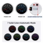 85MM Waterproof GPS Speedometer 80MPH 120KM/H Gauge for Motorcycles Boat Car ATV - Image 5