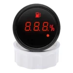 2-1/16 52 mm High Quality Stainless Steel Rim Black Face Rim Marine Yacht Boat Ship Waterproof Fuel Level Gauge - Image 4