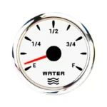 52mm Black Face Red Light Convex Lens Water Level Gauge with Warning Waterproof Rustproof for Marine Yacht Boat - Image 4