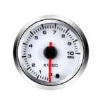 52mm 3 Color Peak Recall Car Electronic RPM Meter Automobile Analog Tachometer