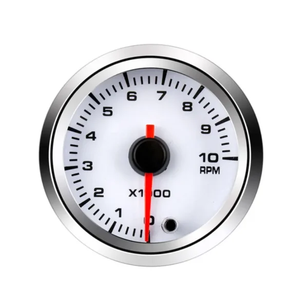 52mm 3 Color Peak Recall Car Electronic RPM Meter Automobile Analog Tachometer