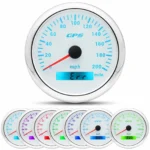 6 Gauge Set 85mm GPS Speedometer 0-200 MPH Tacho 6000rpm & 52mm Fuel Gauge Temp Volt Oil - Image 2