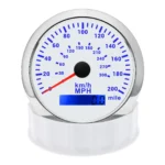 85mm White GPS Speedometer 300km/h 200MPH Odometer Gauge for Boat Car Truck ATV - Image 3
