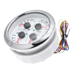 85mm Boat 4 in 1 Multifunction Gauge Fuel Level 240-33ohm Oil Pressure Temp Volt - Image 4