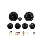 6 Gauge Set 85mm GPS Speedometer 120MPH & Tachometer 8000RPM Fuel Level Oil Pressure Water Temp Volt Gauge Fit Boat Car