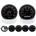 6 Gauge Set 85mm GPS Speedometer 0-160 MPH Waterproof for Marine Boat Car Truck
