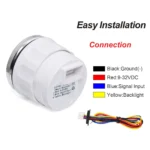 52mm(2) Car Water Temp Temperature Gauge Meter Indicator 40-120 12V 24V - Image 5