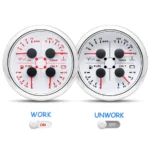 85MM 4 in 1 Gauge Fuel Level Oil Pressure BAR Water Temp ?? Volt With Sensor - Image 4