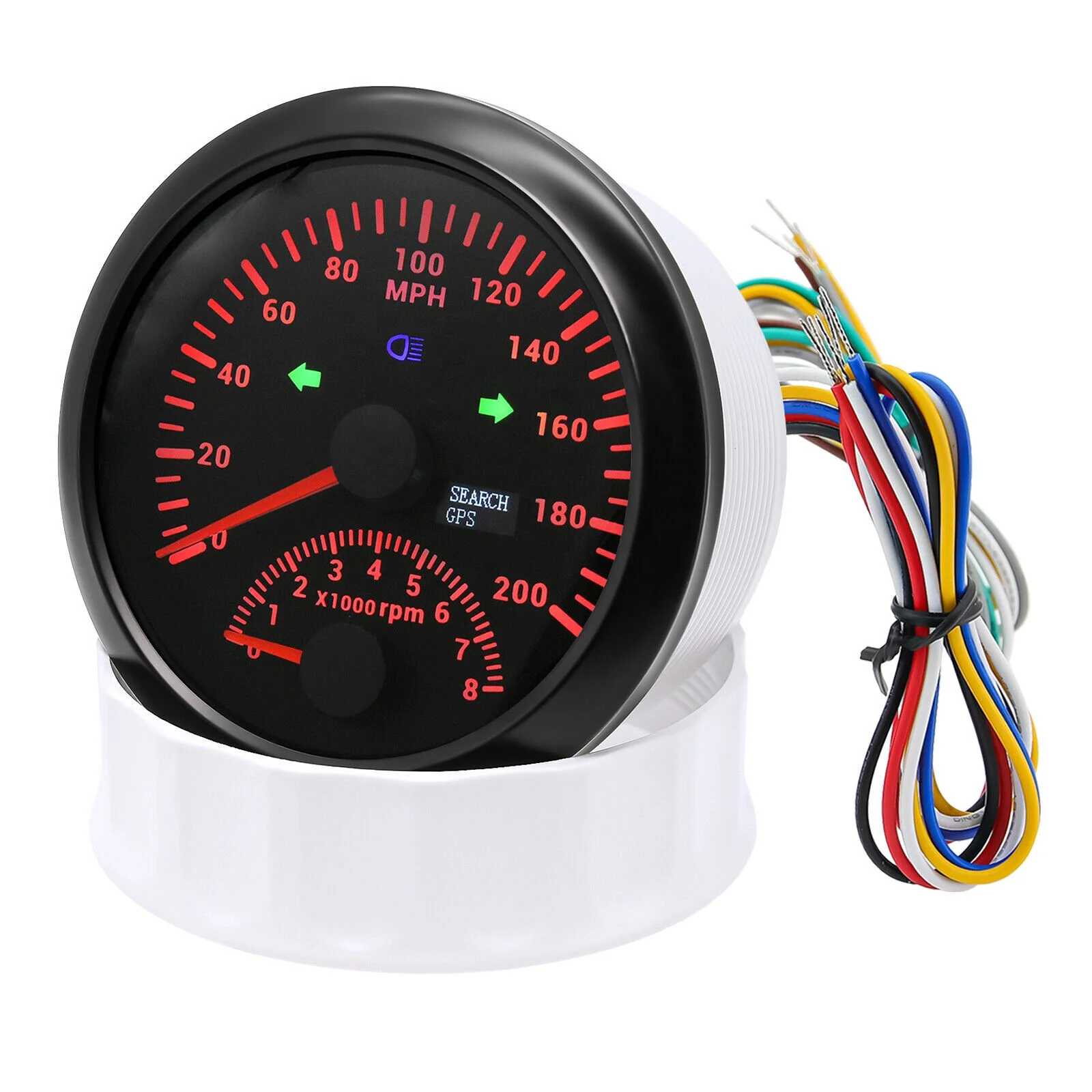 H4cfde3294c344591becbcb9ea224de3di.webp 85mm Odometer Mileage Adjustable Overspeed Alarm Applicable 2 in 1 Tachometer GPS Speedometer - Image 1