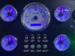 300*190mm Boat Gauge Set Dashboard Instrument Panel - Image 3