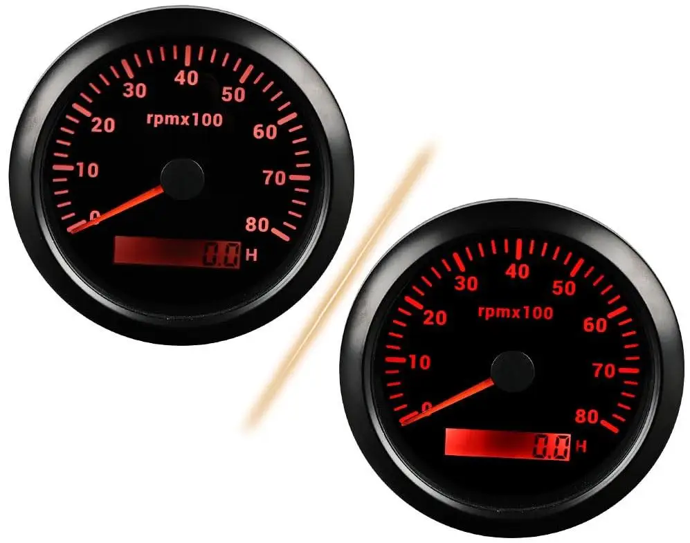 H4dbd2dc36f9e47e9ab25c77a8fb55ea8X.webp Pulse Engine Tachometer Rpm Speed Meter - Image 1