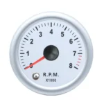 2'' 52mm 7 Color Light 0-8000 Auto RPM Meter White Face Car Tachometer Tacho Gauge Universal 12v - Image 5