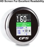 Waterproof 3-13 85 mm Black Face Digital Multi-function GPS Speedometer - Image 3