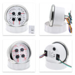 3 Gauge Set 85mm GPS Speedometer 120 MPH Tachometer 8000RPM 7 Color for Boat Car - Image 5