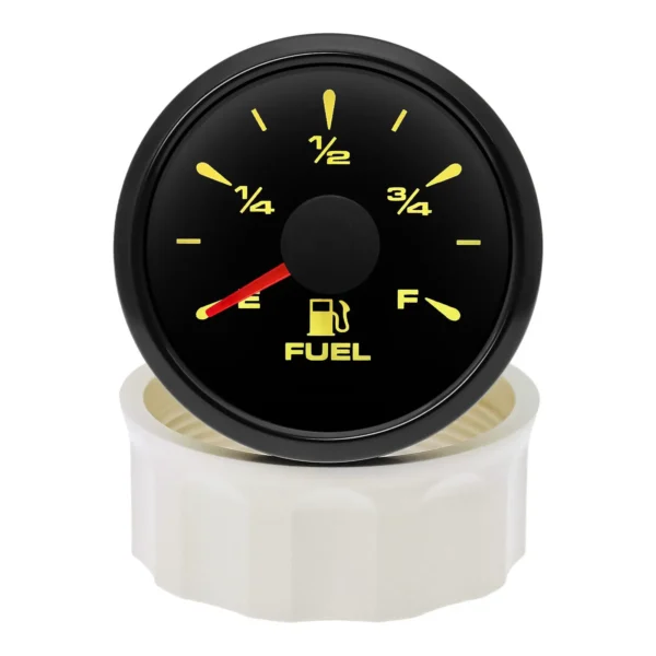 52mm Fuel Level Gauge 0-190ohms for Car Truck Marine 7 Colors LED