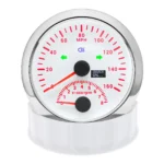 2 Gauge Set 85MM GPS Speedometer 0-160MPH 85mm 4in 1 Fuel Water Temp Press Volt - Image 3