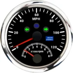 Electric Digital Speedometer with Tachometer 120/200 MPH 8000RPM for Car Motorcycle ATV UTV Mileage Adjustable - Image 2