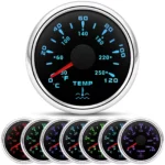 5 Gauge Set 52mm Water Temp Fuel Level 240-33ohm Oil Pressure Volt Trim Gauge - Image 5