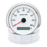 6 Gauge Set 85mm GPS Speedo 200km/h Tacho&52mm Fuel Water Temp Oil Pressure Volt - Image 3