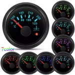 52mm Black Water Temperature Water Temp Gauge 40-120C/100-250F for Boat Car ATV Waterproof - Image 2