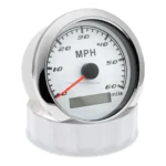 85mm 120 Mph Red Led With GPS Sensor Speedometer Gauge Marine Boat 7 Backlights