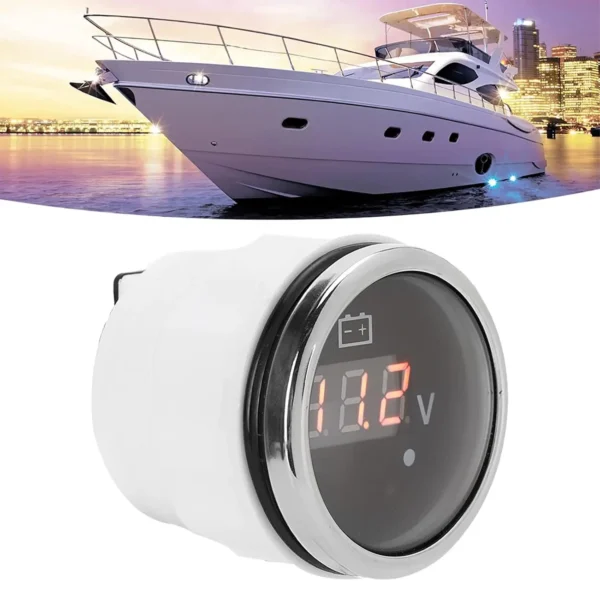 12v Digital Display Speedometer Motorcycle Voltmeter Waterproof