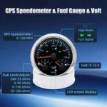 GPS Speedometer Fuel Gauge Voltmeter Tachometer Oil Pressure Gauge  Water Temperature 85mm Boat Gauge Set for Marine Car Auto - Image 3