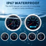 7 Gauge Set 7 Colors LED 85mm GPS Speedometer 0-120MPH Gauge for Car Marine Boat - Image 4