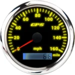 85 mm Needle White LED and LCD Display 120 Kmh Speedometer Gauge - Image 3