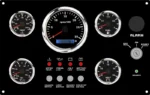 Marine Engine Outboard Boat Gauge Set Instrument Panel 24V - Image 4