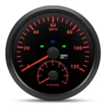 110mm Black GPS Speedometer 120MPH With Tachometer With Turn Signal High Beam