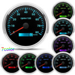 6 Gauge Set 110mm GPS Speedometer 120MPH Tacho Waterproof Car Marine Boat Truck - Image 5