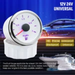 12V 24V Ultra-Thin Universal 52mm Auto Motorcycle Fuel Level Meter Gauge - Image 3