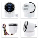 52mm Boat Car 3 in 1 Gauge Digital Water Temp Oil Pressure Voltmeter with Sensor - Image 4