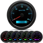 AUTO METER 3000RPM Autogage Tachometer 3.750 in Black Dial/Black Bezel