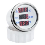 52MM 3 in 1 Multifunction Gauge Oil Pressure Water Temp Voltmeter with Sensor - Image 3