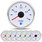 6 Gauge Set 85mm GPS Speedometer 0-120Km/H Tacho 52mm Fuel Temp Oil Pressure Volt - Image 5