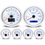 85MM GPS Speedometer 120MPH&Tacho 8000RPM & 52mm Fuel Level Oil Pressure Water Temp Volt Gauge With Sensor - Image 2