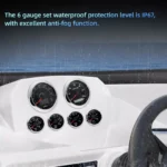 6 Gauge Set With Sensor 85mm Car GPS Speedometer 160MPH&Tachometer 8000RPM Gauge - Image 5