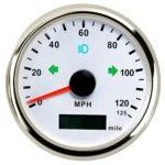 12V/ 24V 85mm Kmh Mph Knots Speed Meter Odometer  GPS Speedometer - Image 2