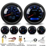 7 Gauge Set 85mm Boat GPS Speedometer 0-80MPH/0-120KM/H&Tachometer with Sensor - Image 3