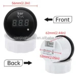 52mm Digital Analog LED Electrical Auto Dual View Stepper Motor Racing Oil Pressure Gauge - Image 5